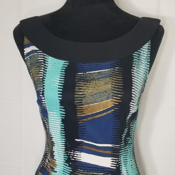 NWOT Connected Apparel Sz 6 Multicolored Dress - Picture 3 of 5